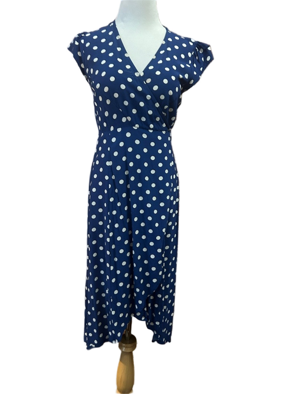 Boden classic polka dot midi dress size 6